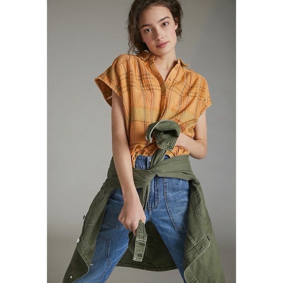 Anthropologie Tops - pilcro and the letterpress • serena surf blouse